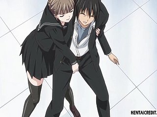 Blindfolded and gagged hentai girls