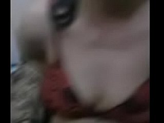 대머리의 고양이 눈을 가린 아름다운 아줌마 핑거