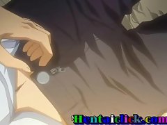 Sexy anime well-pleased lover makes out and sex occurrence
