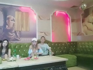 chinese ktv kinky line up mating desk-bound lady 4p