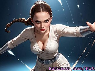 Futanari padme amidala مشت زنی کرنا