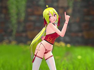 Chinese Cookie M22 Hentai Empty Sparking Bunch MMD 3D Fair-haired Crawl (CLIP)