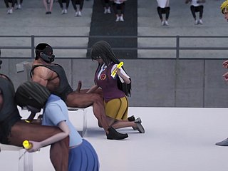 XXX Cram Competition - 3D Hentai ENG Voices