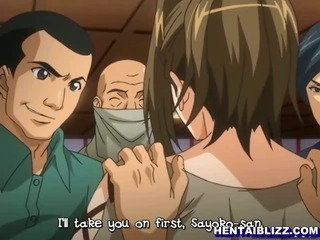 Yakalanan Japon hentai kız sert gangbanged